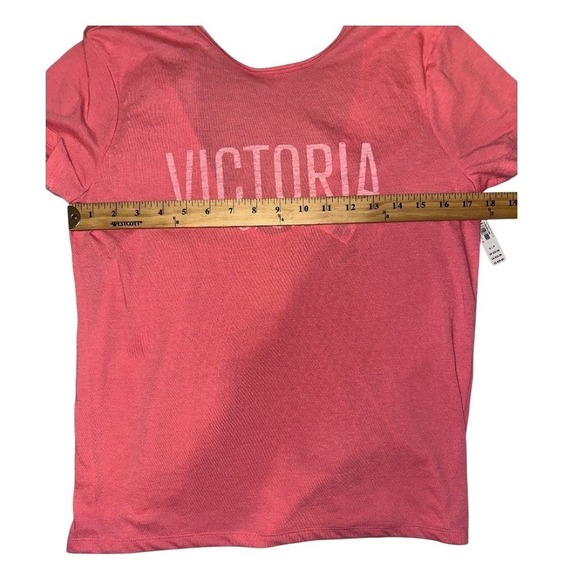 Victoria Sport Pink Low Cut Back Tee, Small - Picture 6 of 7
